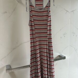 BDG Striped Mini Dress - Red, Gray, Black